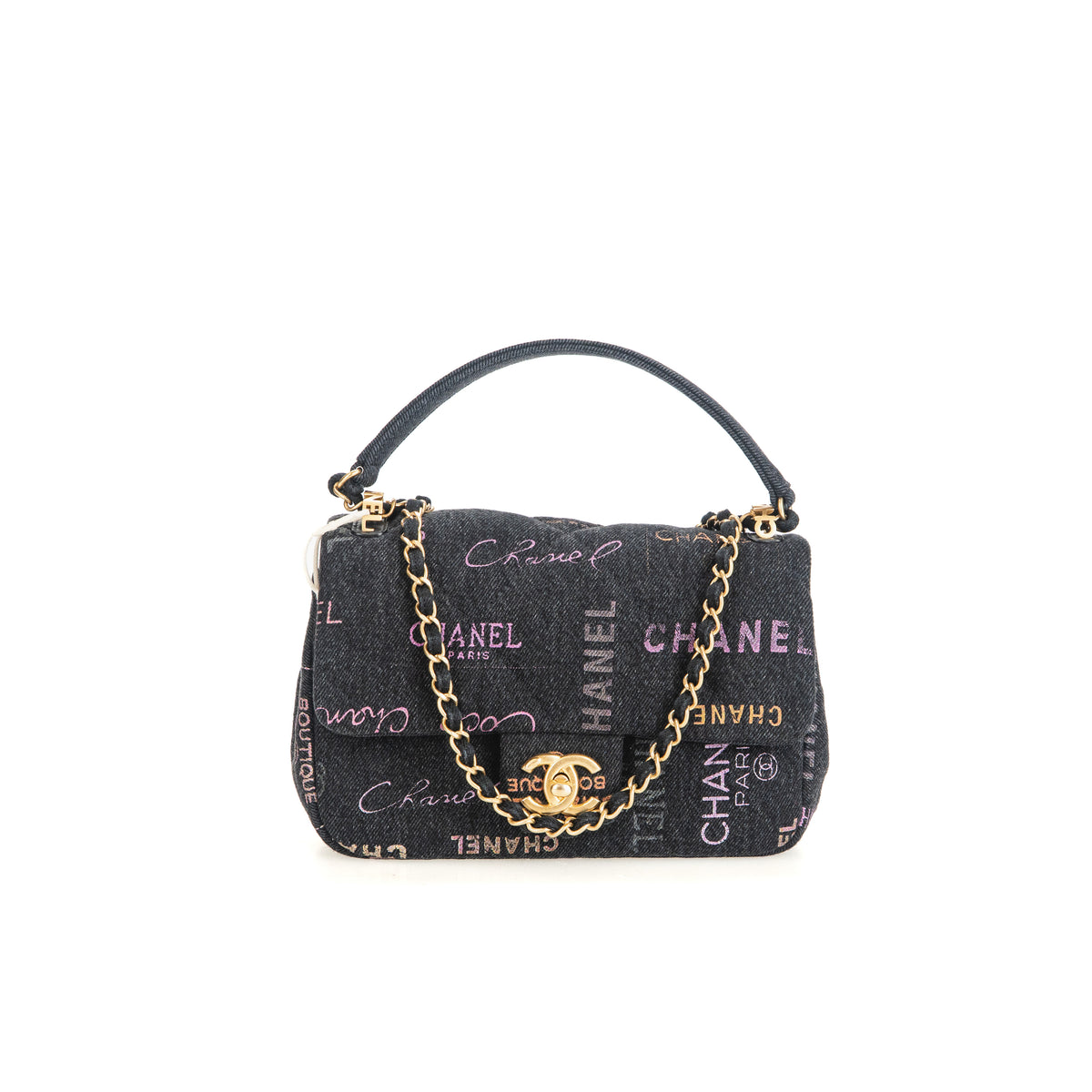 Denim Flap Bag