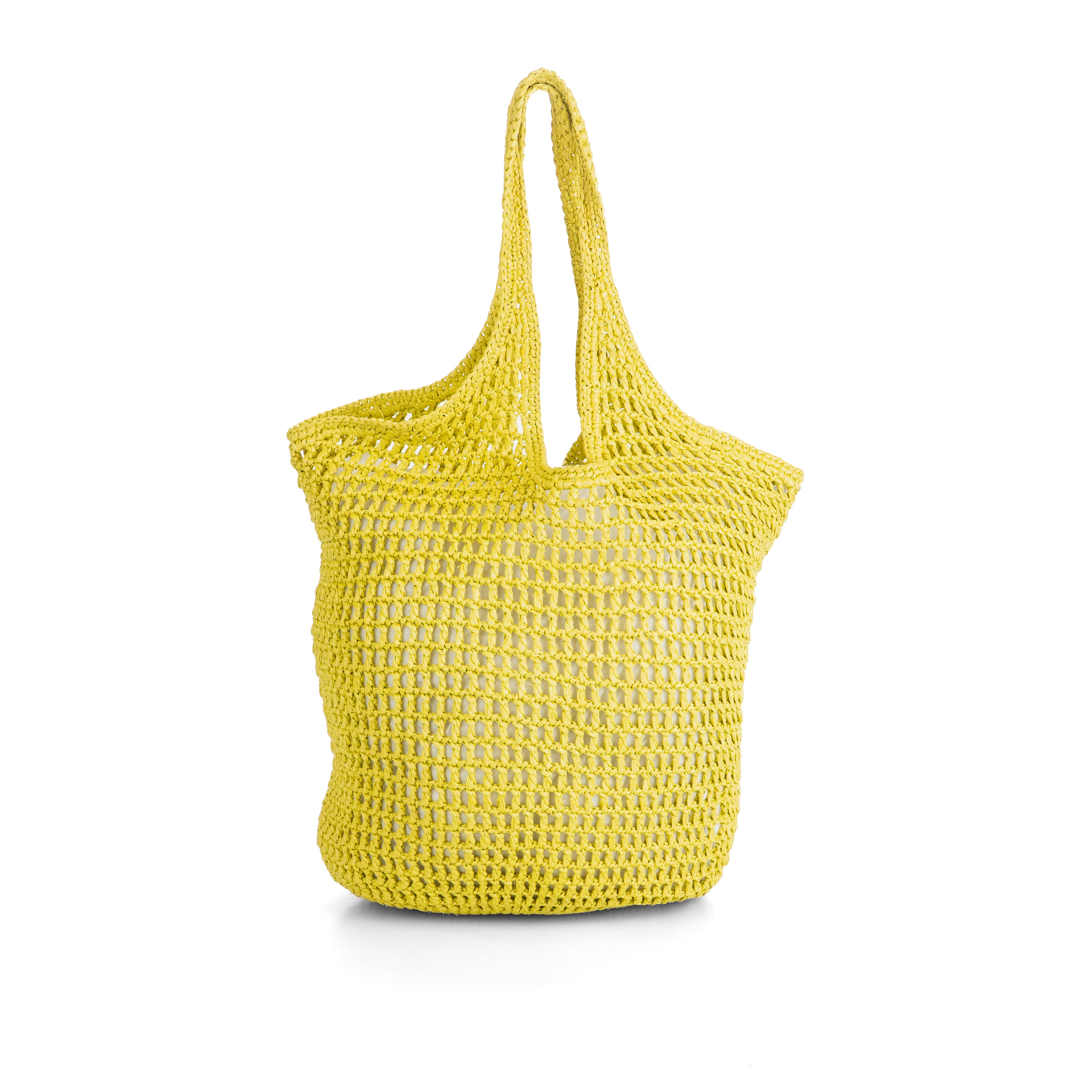 Crochet Raffia Tote Bag