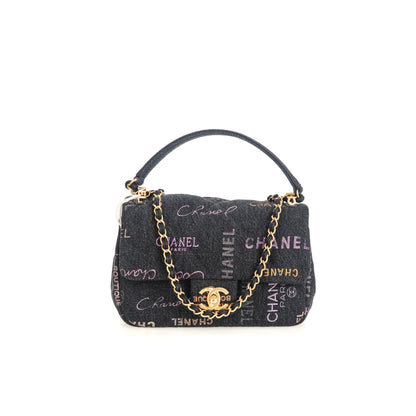 Denim Flap Bag