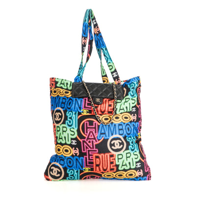 Faltbare Tote Bag mit Flap Bag