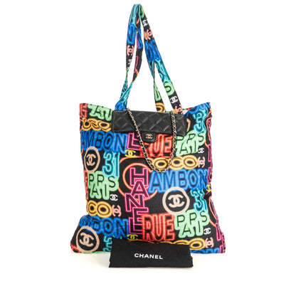 Faltbare Tote Bag mit Flap Bag