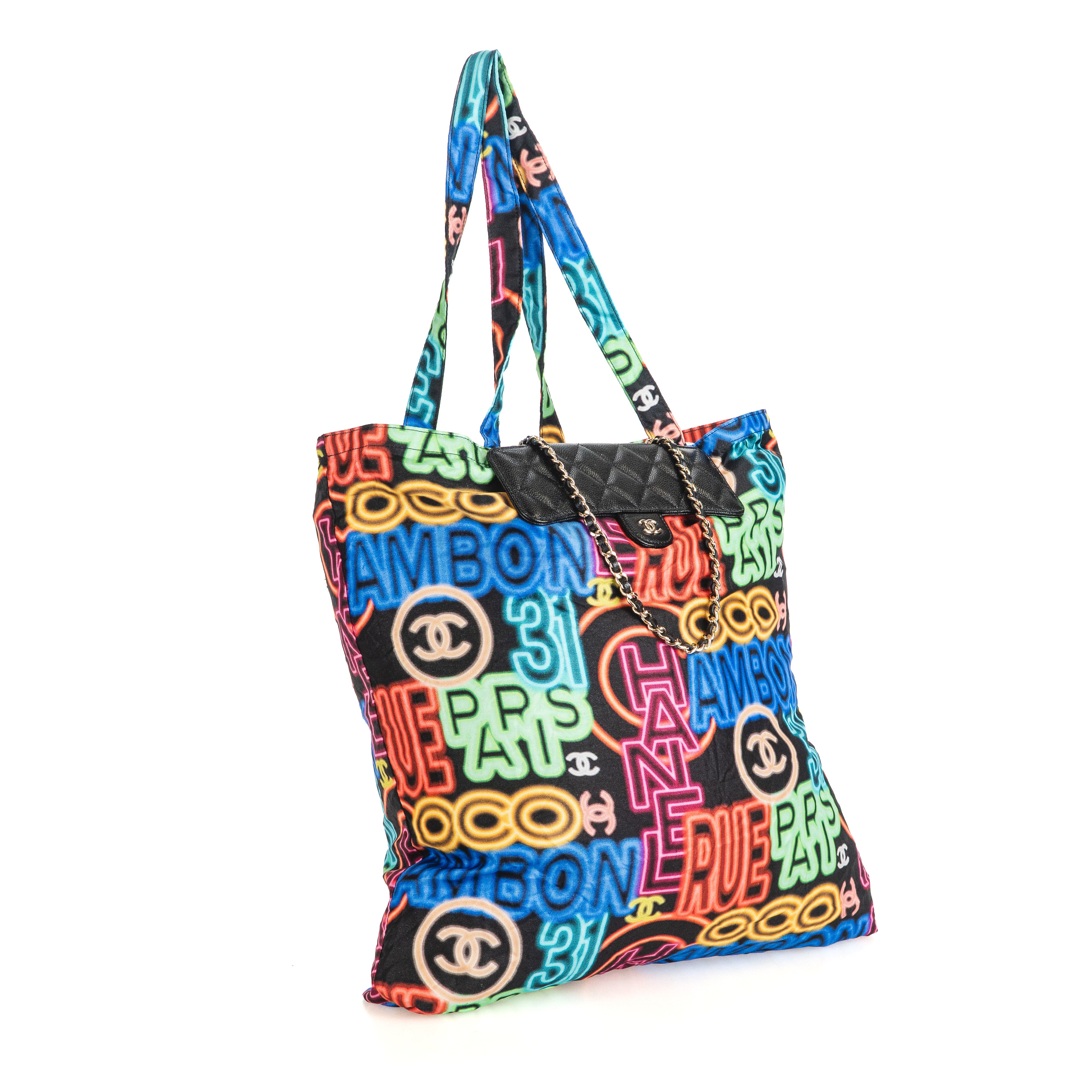 Faltbare Tote Bag mit Flap Bag