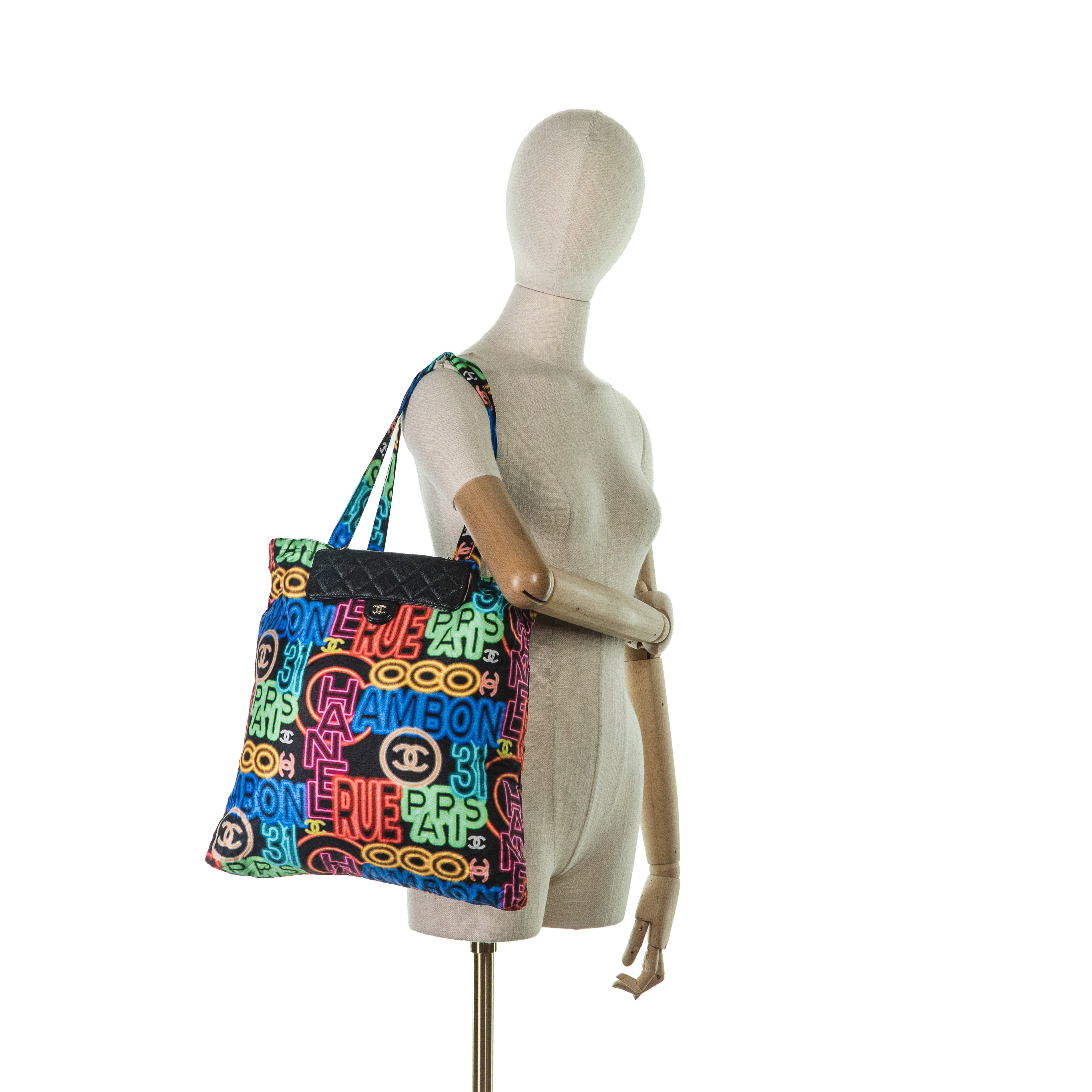 Faltbare Tote Bag mit Flap Bag
