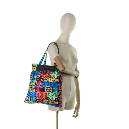 Faltbare Tote Bag mit Flap Bag