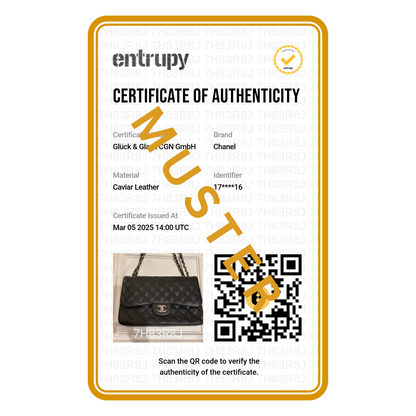 Certificate of Authenticity by Entrupy 