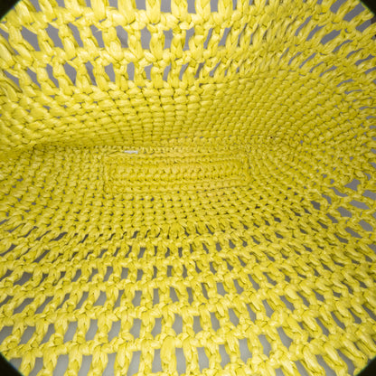 Crochet Raffia Tote Bag