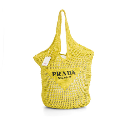Crochet Raffia Tote Bag