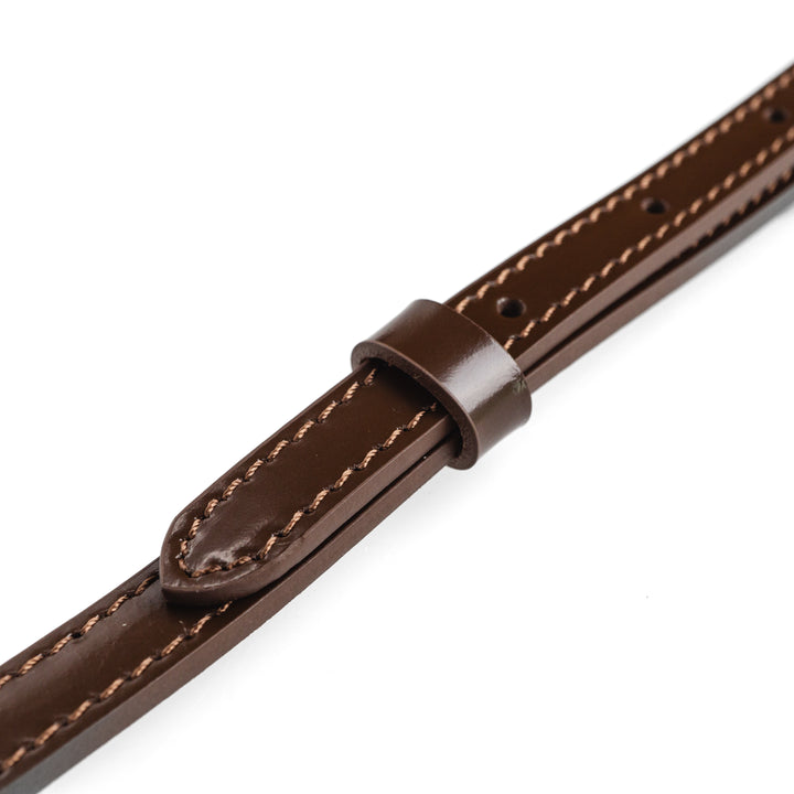 Shoulder strap narrow, adjustable (brown)